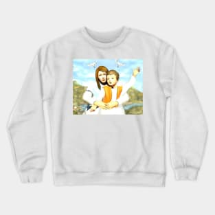 Virgin Mary and the Child Jesus Crewneck Sweatshirt